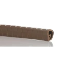 HellermannTyton Helagrip Slide-On Pre-Printed Cable Marker, White Legend "1", Brown PVC, 4-9 mm Cable Diameter, 901-10306