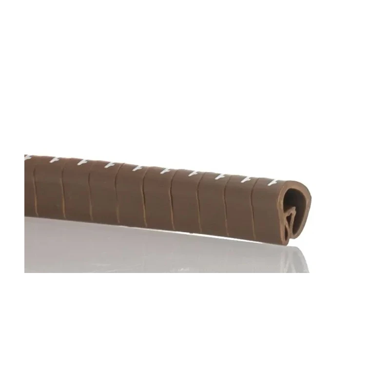 HellermannTyton Helagrip Slide-On Pre-Printed Cable Marker, White Legend "1", Brown PVC, 4-9 mm Cable Diameter, 901-10306