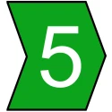 HellermannTyton Helagrip Slide-On Cable Marker Pre-Printed Legend 5, Green Marker, White Legend, Fits 4-9 mm 901-10310