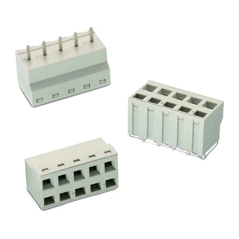 Wurth Elektronik 4165 Series PCB Terminal Block 6-Contact 5.08 mm Pitch Through Hole Vertical Grey 450V ac 16A 691416500006