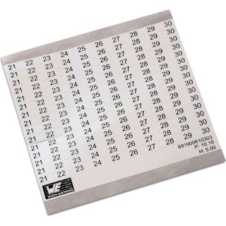 Wurth Elektronik Adhesive Marker Card Accessory for Terminal Block 691900610103