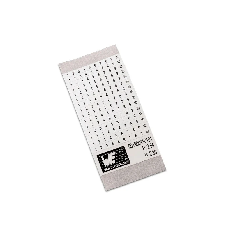Wurth Elektronik Adhesive Marker Card for use with Terminal Block 691900110201
