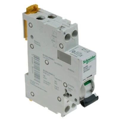 Schneider Electric Acti9 iDT40T Miniature Circuit Breaker, 1-Pole, 2A Current, Type C, 230V AC, 6kA Breaking A9P22602