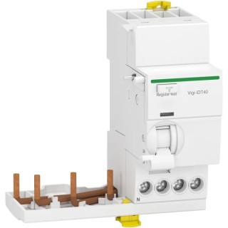 Schneider Electric Residual Current Device 40A, 3-Pole, 30 mA Trip Sensitivity, AC Earth Leakage Protection, DIN Rail iDT40