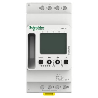 Schneider Electric Digital Acti9 DIN Rail Time Switch, 2-Channel, 230V AC Supply 