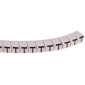 HellermannTyton Helagrip Slide-On Cable Marker, Black, Pre-Printed "T", Suitable for 4 mm to 9 mm Cable, PVC, 105°C 901-10317