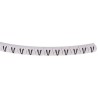 HellermannTyton Helagrip Slide-On Pre-Printed Cable Marker, Black Legend 'V', 4 mm - 9 mm Cable Diameter, White 901-10319