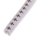 HellermannTyton Helagrip Pre-Printed Slide-On Cable Marker Black + Legend for 4-9mm Cable, PVC Material 901-10321