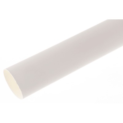 RS PRO Polyolefin Heat Shrink Tubing White 12.7 mm Sleeve Diameter x 1.2 m Length 2:1 Ratio 392-286