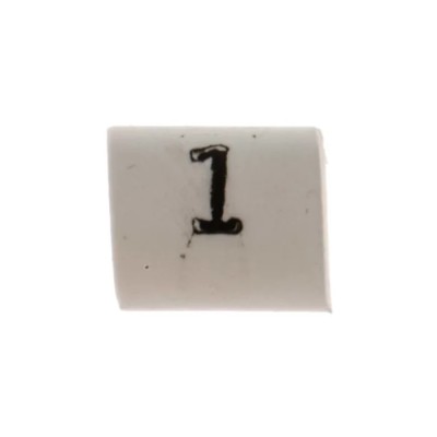 TE Connectivity Heatshrink Pre-Printed Cable Marker White Polyolefin 3 mm Max Cable Diameter TRSA-1019/C/1/1
