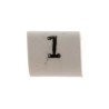 TE Connectivity Heatshrink Pre-Printed Cable Marker White Polyolefin 3 mm Max Cable Diameter TRSA-1019/C/1/1