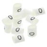 TE Connectivity Heat Shrink Pre-Printed Cable Marker White, Legend "0", Fits 1 mm to 3 mm Cable TRSA-1019/C/1/0