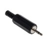 RS PRO 2.5 mm Cable Mount Jack Connector Male 2 Ways Mono Straight Solder Termination 392-560