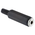 RS PRO 3.5 mm Cable Mount Mono Jack Connector Female 2 Way Straight Orientation 392-611