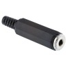 RS PRO 3.5 mm Cable Mount Mono Jack Connector Female 2 Way Straight Orientation 392-611
