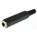 RS PRO Jack Connector 6.35 mm Cable Female 2 Mono Solder 392-637