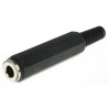RS PRO Jack Connector 6.35 mm Cable Female 2 Mono Solder 392-637