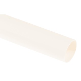 RS PRO Polyolefin Heat Shrink Tubing, White Colour, 9.5 mm Sleeve Diameter x 1.2 m Length, 2:1 Shrink Ratio, Flame 392-270
