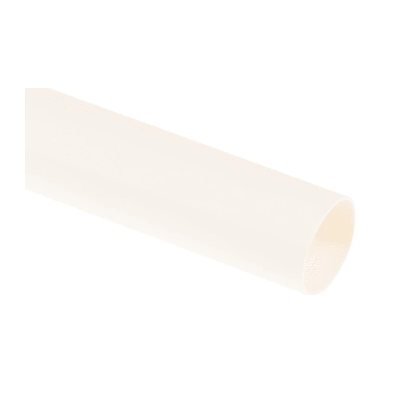 RS PRO Polyolefin Heat Shrink Tubing, White Colour, 9.5 mm Sleeve Diameter x 1.2 m Length, 2:1 Shrink Ratio, Flame 392-270