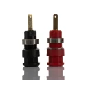RS Pro Red, Black Female Banana Socket 2 mm Connector, Solder Termination, 600V, 10A, Gold Plating 191-7885