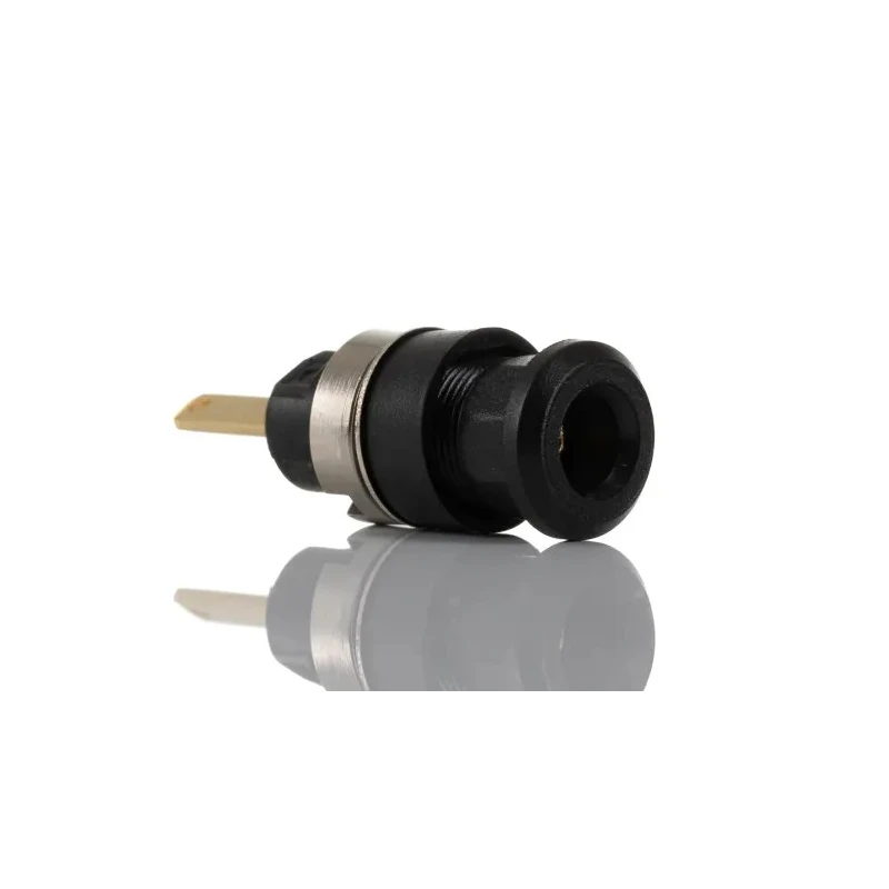 RS Pro Red, Black Female Banana Socket 2 mm Connector, Solder Termination, 600V, 10A, Gold Plating 191-7885