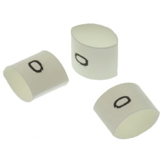TE Connectivity Heatshrink Pre-Printed Cable Marker White for 2-6 mm Cable Diameter TRSA-1019/E/1/0
