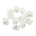 TE Connectivity White Heatshrink Pre-printed Cable Marker for 2-6 mm Cable TRSA-1019/E/1/1