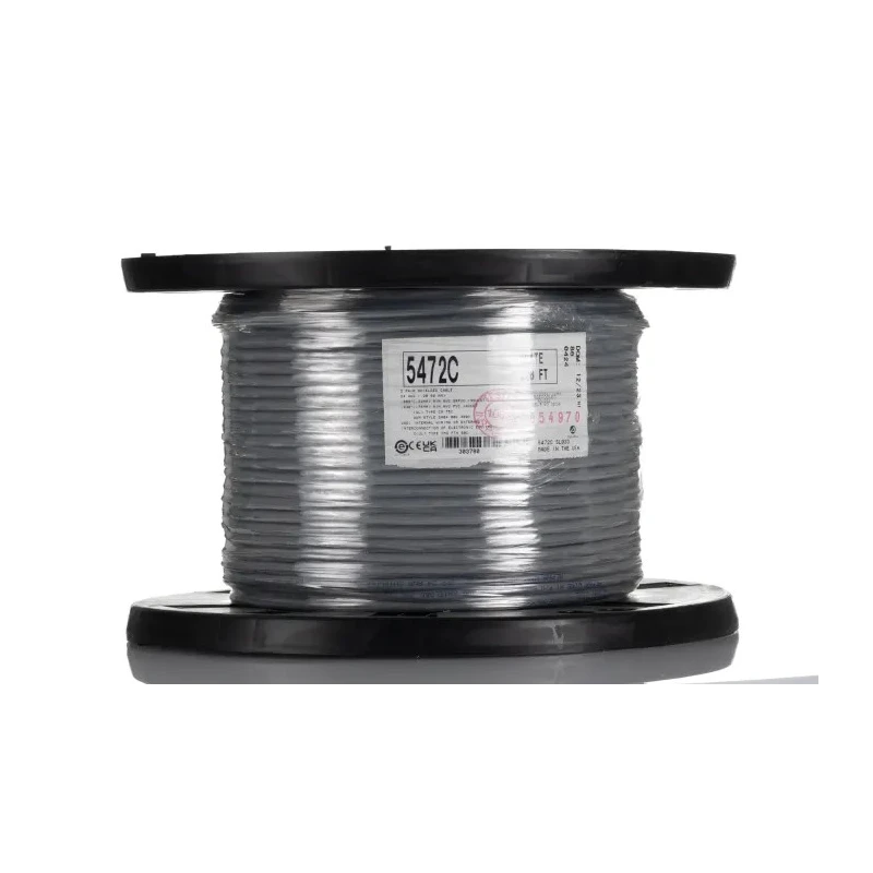 Alpha Wire 5472C Series Data Cable 2 Pairs 4 Cores 100 m Grey Polyvinyl Chloride Sheath 300V Flame Retardant 5472C SL033