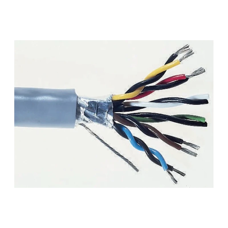 Alpha Wire XTRA-GUARD FLEX Series Data Cable 4 Pairs 8 Cores 100m Grey Polyvinyl Chloride Jacket 300V 5474C SL033