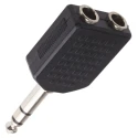 RS PRO AV Audio Male 1/4 in Stereo Straight AV Adapter 392-586