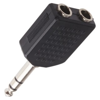 RS PRO AV Audio Male 1/4 in Stereo Straight AV Adapter 392-586