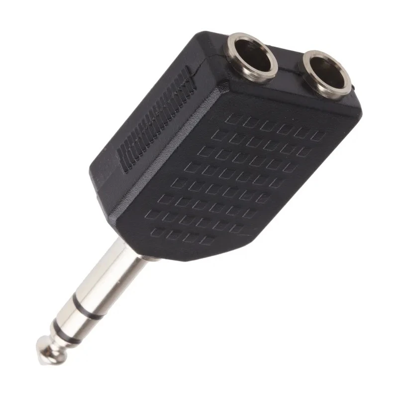 RS PRO AV Audio Male 1/4 in Stereo Straight AV Adapter 392-586