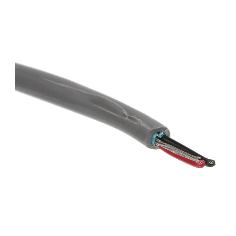 Alpha Wire Alpha Essentials Series Data Cable 1 Pairs 2 Cores 100 m Grey Sheath Polyvinyl Chloride 5471C SL033