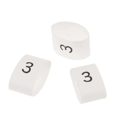 TE Connectivity Pre-printed White Polyolefin Heatshrink Cable Marker for 4 mm to 12 mm Cable TRSA-1019/G/1/3