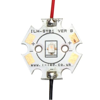 Intelligent LED Solutions LED Array 1-LED 1A Current 106lm Luminous Flux 20mm Diameter ILH-SY01-CNYL-SC211-WIR200.