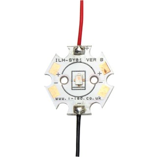 Intelligent LED Solutions LED Array 1 LEDs Yellow Onboard Driver Constant Voltage 2.07W 20mm x ILH-SY01-YELL-SC201-WIR200.