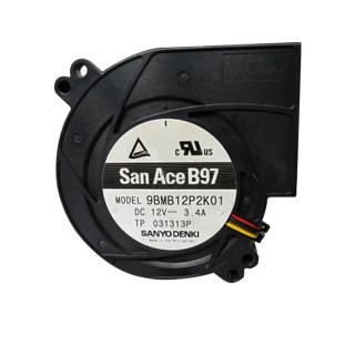 Sanyo Denki San Ace B97 Series Centrifugal Blower Fan 12V DC 56.8 CFM 97 mm x 97 mm x 33 mm 9BMB12P2K01