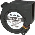 Sanyo Denki San Ace B97 Series Centrifugal Blower Fan, 24V DC, 47.3 CFM Air Flow, 5750 RPM, 97mm x 97mm x 33mm 9BMB24P2G01