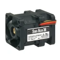Sanyo Denki 9CRA Series Axial Fan, 12V DC, 27.2 CFM, 18 W, 1.5 A, Ball Bearing, Square Frame 38 mm 9CRA0312P4K03