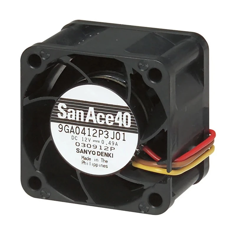 Sanyo Denki 9GA Series Axial Fan 24V DC 5.28W 36.5 m³/h 40 mm Square Frame 9GA0424P3G001