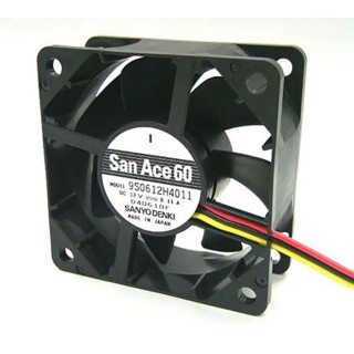 Sanyo Denki 9S Series Axial Fan 12V dc 2.4W 26.1 cfm 5000rpm Ball Bearing 9S0612S401