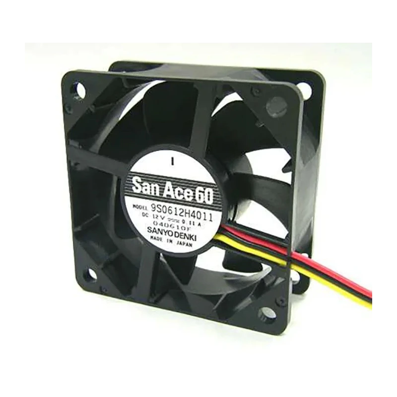 Sanyo Denki 9S Series Axial Fan 12V dc 2.4W 26.1 cfm 5000rpm Ball Bearing 9S0612S401