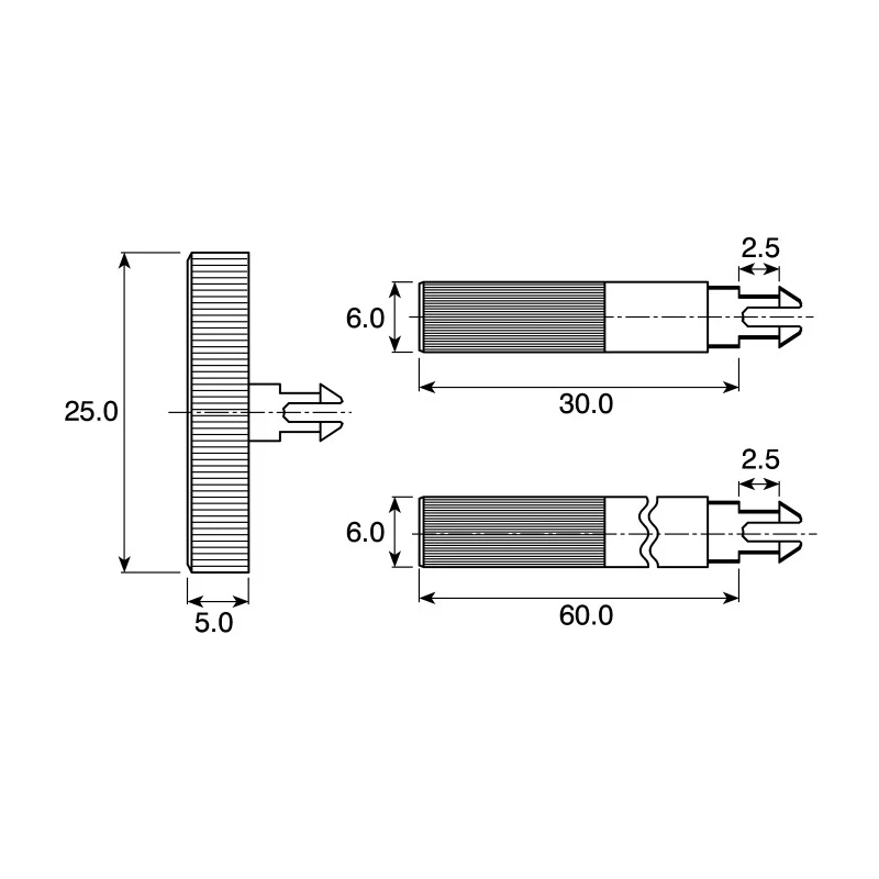 TE Connectivity Shaft Accessory for Use With Potentiometer 5904620101
