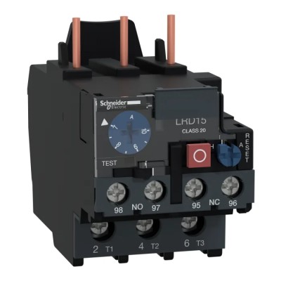 Schneider Electric TeSyS LR Thermal Overload Relay 1 NO/1 NC 10A Relay Contact Current 7–10 A Adjustable Current LRD1514