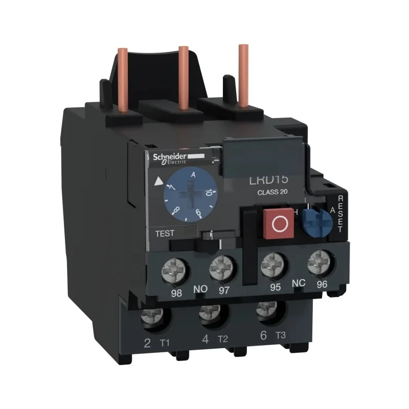 Schneider Electric TeSyS LR Thermal Overload Relay 1 NO/1 NC 10A Relay Contact Current 7–10 A Adjustable Current LRD1514