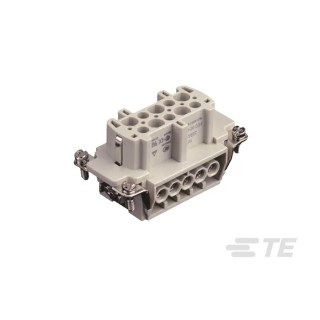 TE Connectivity Heavy Duty Power Connector Insert Female, 16A, 10 Contacts, HDC HE Series T2040102201-000