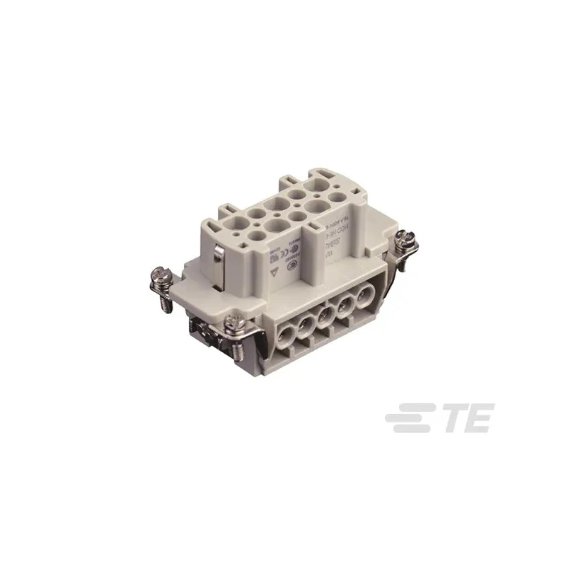 TE Connectivity Heavy Duty Power Connector Insert Female, 16A, 10 Contacts, HDC HE Series T2040102201-000