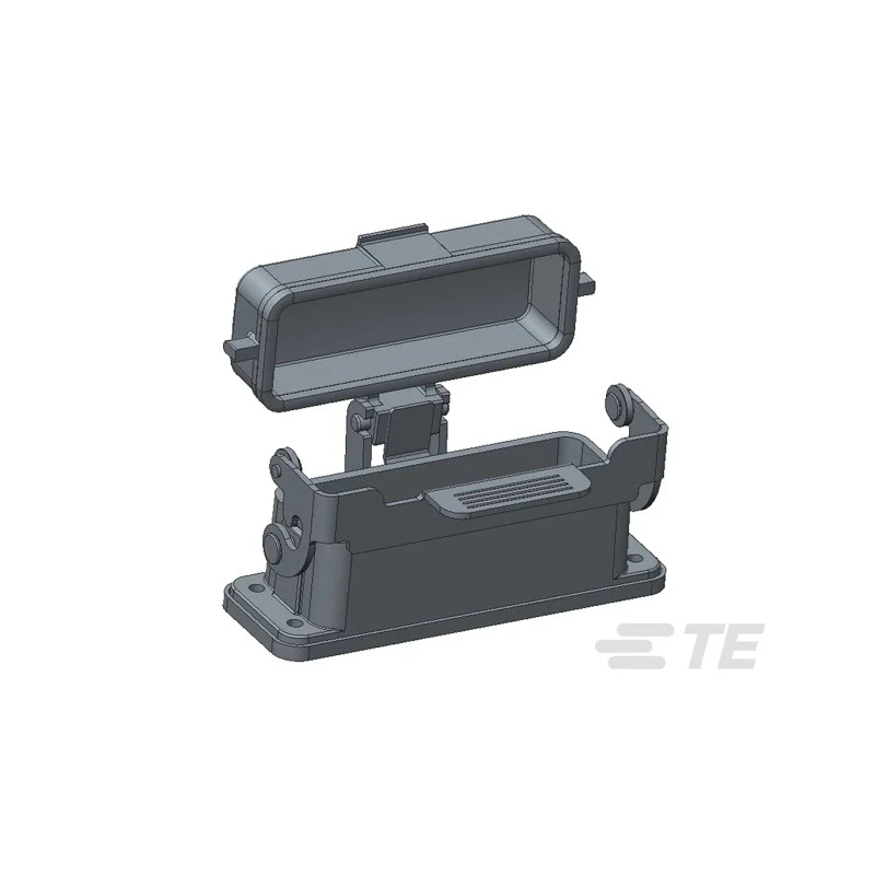 TE Connectivity Heavy Duty Power Connector Housing HDC Series, Panel Mount, Die Cast Aluminium, IP65, Model T1519162000-000