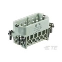 TE Connectivity Heavy Duty Power Connector Insert 10 Contacts 10A 250V HDC HA Series Male T2010102101-000