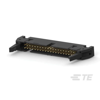 TE Connectivity AMP-LATCH Series Straight Through Hole PCB Header 40 Contacts 2.54 mm Pitch 2 Row Shrouded 5499206-9
